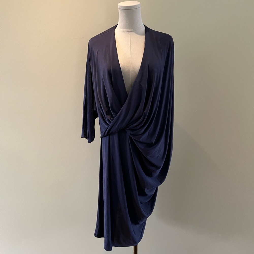 Navy blue elegant dress